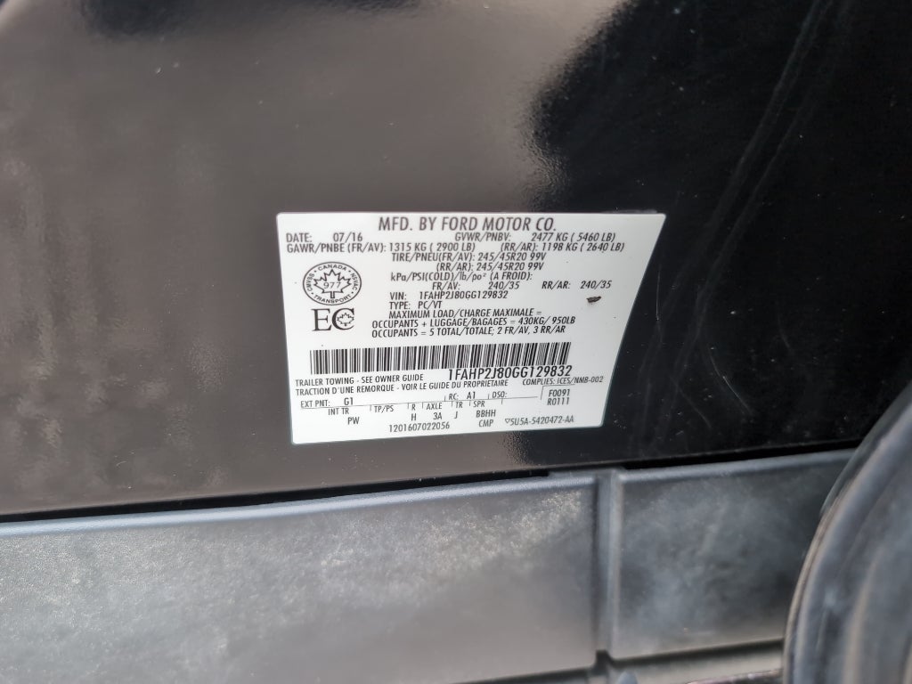 2016 Ford Taurus Limited