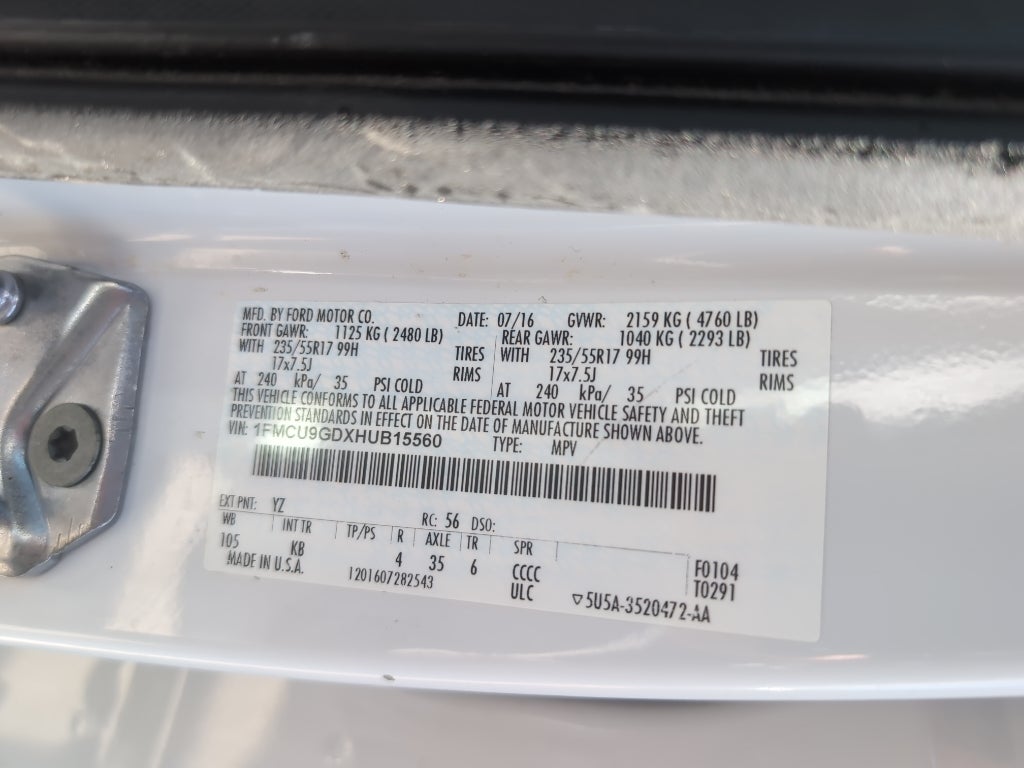 2017 Ford Escape SE